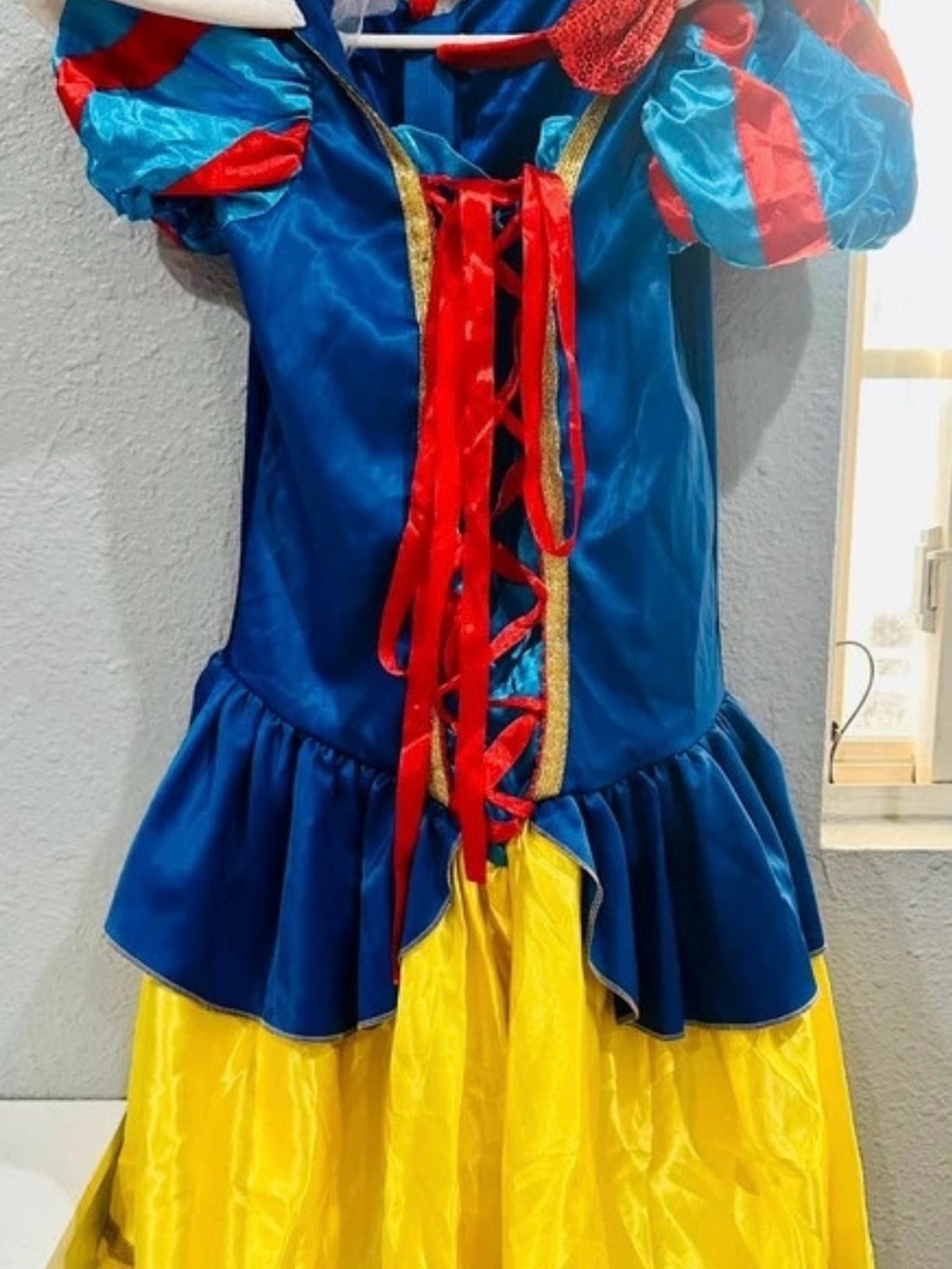 Classic Blue, Red & Yellow Princess Snow White Kids Costume